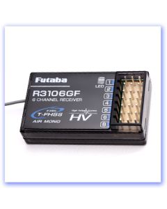 Futaba R3106GF 6-Channel Receiver - T-FHSS Air Mono HV P-R3106GF (RB406668)