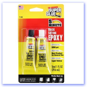 Super Glue 5 Minute Quick Setting Epoxy (1fl oz, 29.6ml) (RB430163)