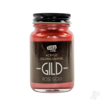 GILD Acrylic Gilding Enamel Paint, Rose Gold (60ml Jar) GLDGDRG0060